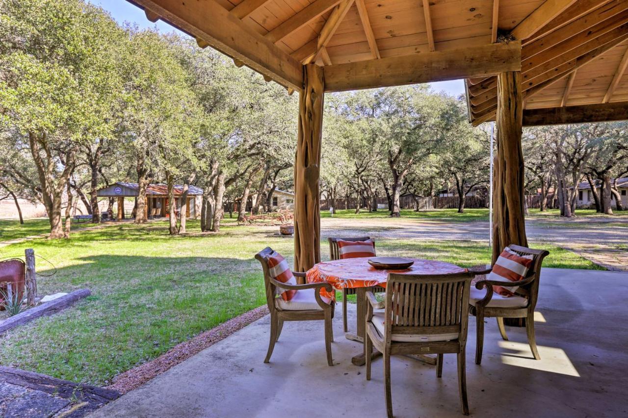 Riverfront Blanco Home With Shaded Porch And Hot Tub Exterior photo